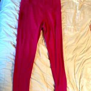 Victoria secret leggings hot pink raspberry